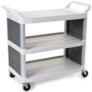 RUBBERMAID X-tra UTILITY CART ENCLOSED on 2 SIDE