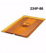 RUBBERMAID 1/2 SIZE, LONG FOOD PAN COVER AMBER