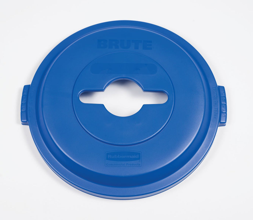 BRUTE SINGLE STREAM RECYCLING TOP BLUE for 32GAL CONTAINER