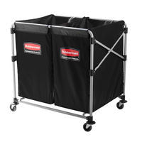 RUBBERMAID EXECUTIVE 8-BUSHEL COLLAPSIBLE MULTISTREAM X-CARTS