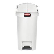 RUBBERMAID SLIM JIM® RESIN END STEP BIN  WHITE