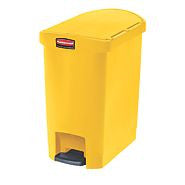 RUBBERMAID SLIM JIM® RESIN END STEP BIN YELLOW