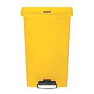 RUBBERMAID SLIM JIM® RESIN FRONT STEP BIN YELLOW(`6144)