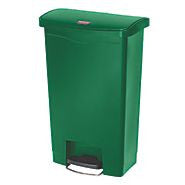 RUBBERMAID SLIM JIM® RESIN FRONT STEP BIN GREEN(6144)