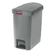 RUBBERMAID SLIM JIM® RESIN END STEP BIN GRAY