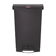 RUBBERMAID SLIM JIM® RESIN FRONT STEP BIN BLACK(`6144)