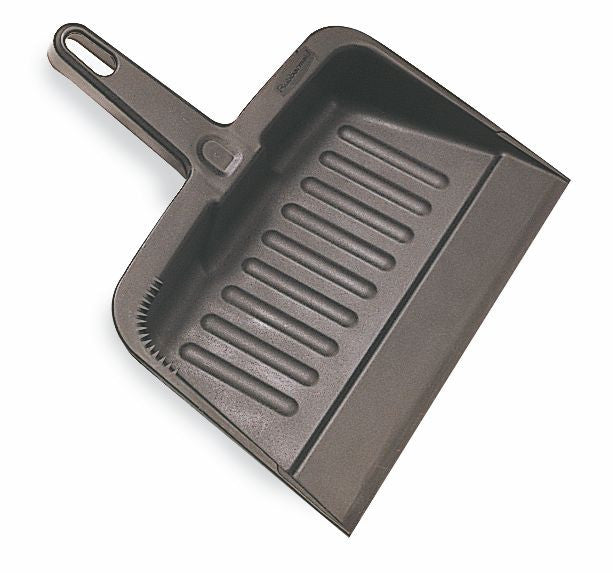 H/DUTY DUST PAN CHARCOAL