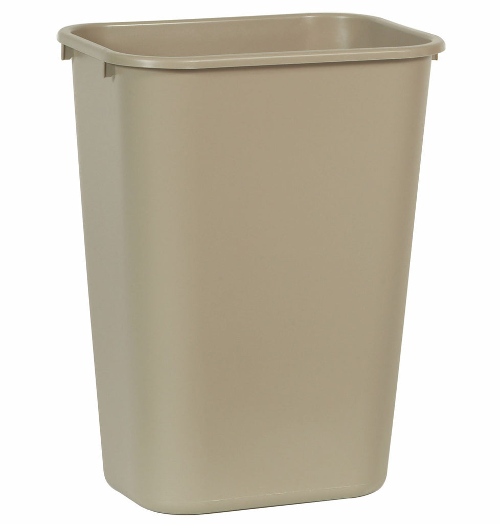 WASTEBASKET RECT 41¼qt BEIGE