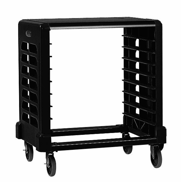 PREP CART W/CUTTING BOARD (8-SLOT SIDE LOADER) BLACK