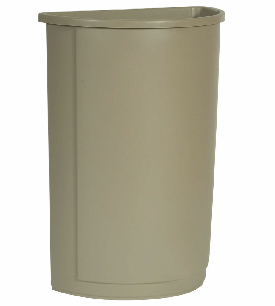 HALF RD.WASTE BIN 21gal BEIGE*