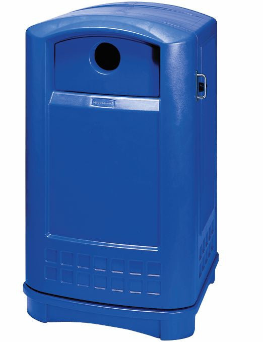 PLAZA BOTTLE /CAN RECYCLING CONTAINER BLUE