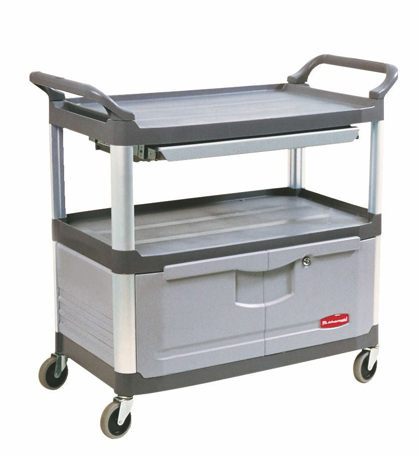 71353-00 X-tra INSTRUMENT CART W/LOCKABLE DOOR & SLIDING DRAWER GRAY