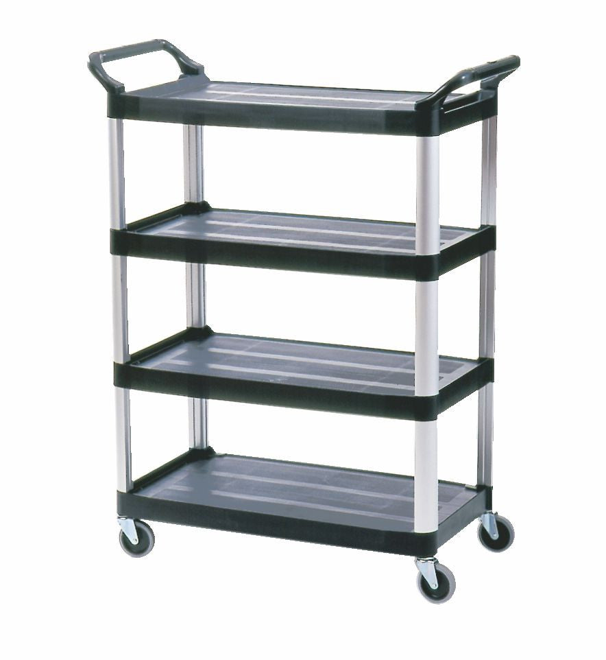 X-tra 4 SHELF CART BLACK