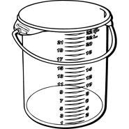 RUBBERMAID RD CONTAINER 22qt W/BAIL