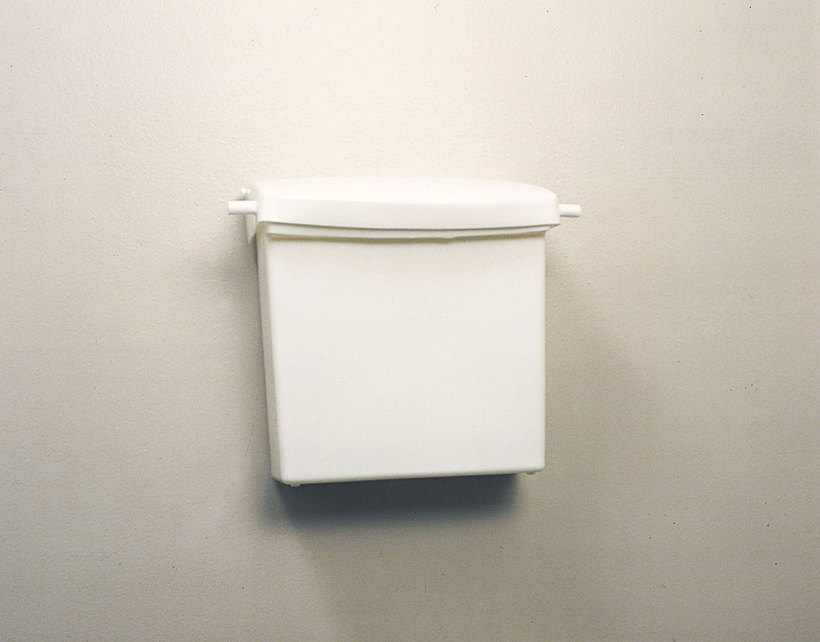 SANITARY NAPKIN RECEPTACLE WHITE