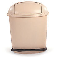 RUBBERMAID PEDAL ROLLTOP CONT. BEIGE