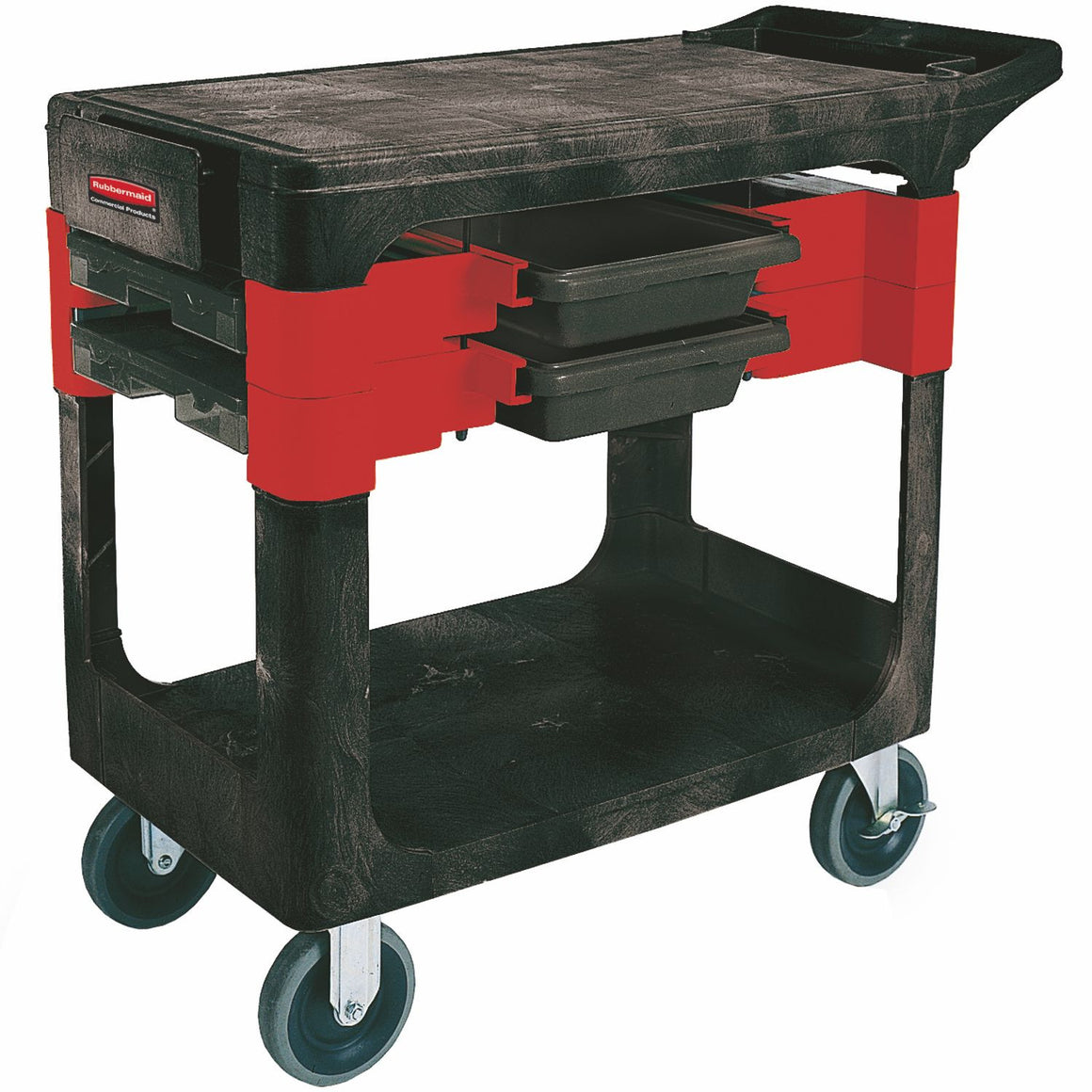 TRADER CART W/6" CASTERS BLACK