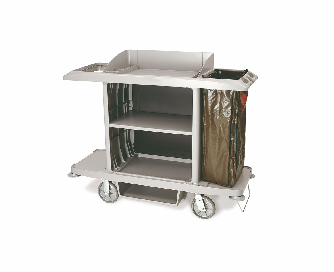 XTRA tm FULL SIZE  HOUSEKEEPING CART W/VINYL