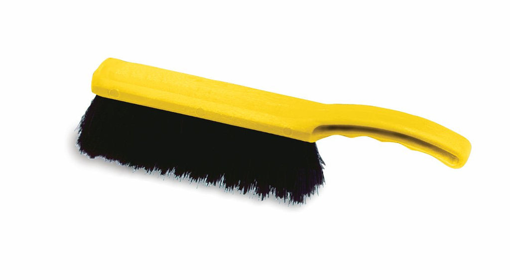 12½" PLASTIC BLOCK COUNTER BRUSH, TAMPICO FILL  BLACK