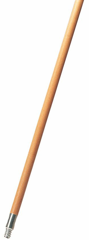 60" WOOD HANDLE 15/16" THREADED METAL TIP LACQUER,