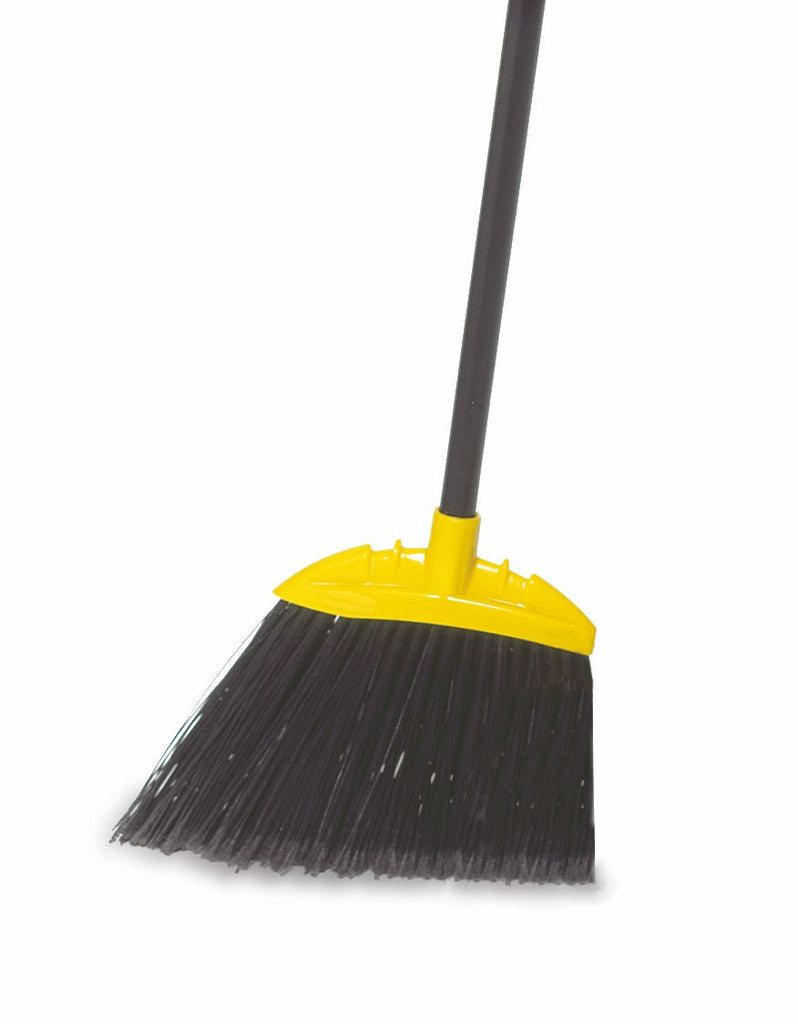 SWEEP ANGLE BROOM BLACK W/METAL HDL