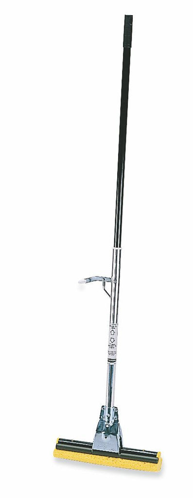STEEL ROLLER MOP HANDLE BRONZE W/12" CELLULOSE SPONGE HEAD YEL