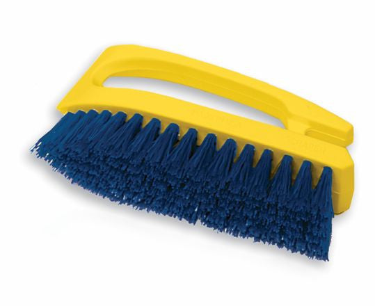 6" SCRUB BRUSH (yellow/blue)