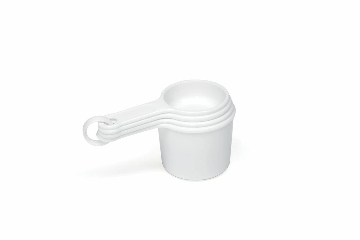 MEASURING CUP SET, ¼, 1/3, ½ & 1 CUP WHITE
