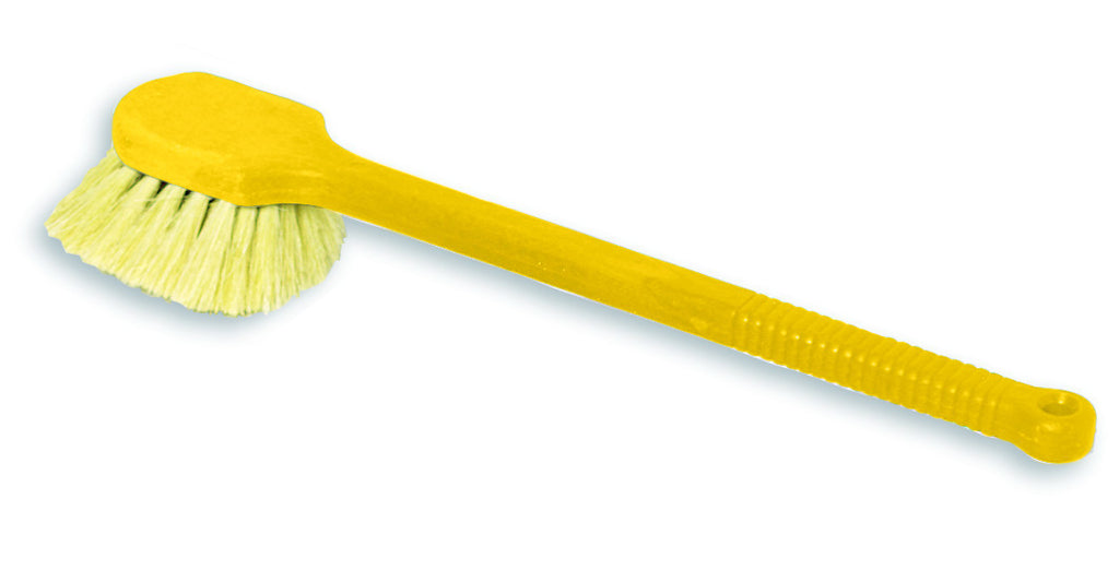 20" LONG PLASTIC HANDLE UTILITY BRUSH,TAMPICO FILL