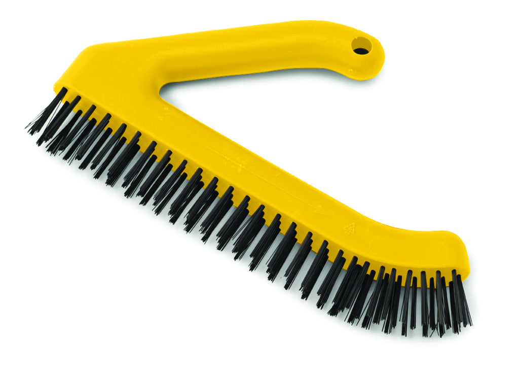 11" WIRE BRUSH PLASTIC ANGULAR HDL