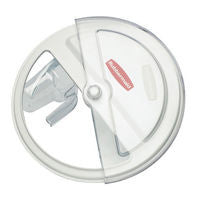 RUBBERMAID SLIDING LID W/2 CUP SCOOP (fit 2610 B-CONT) WHITE