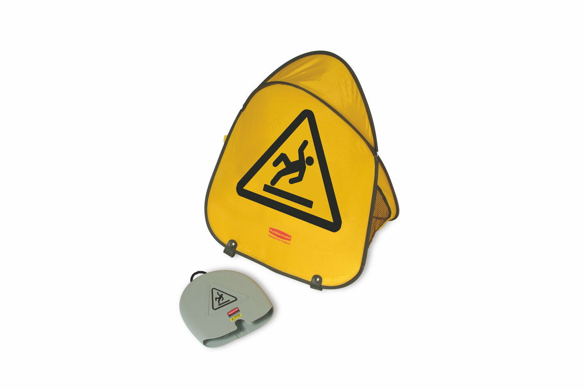 FOLDING SAFETY CONE "WET FLOOR" SYMBOL