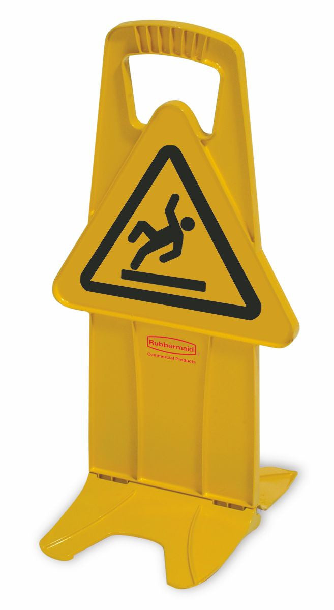 STABLE SAFETY SIGN W/INTERNATIONAL WET FLOOR SYMBOL