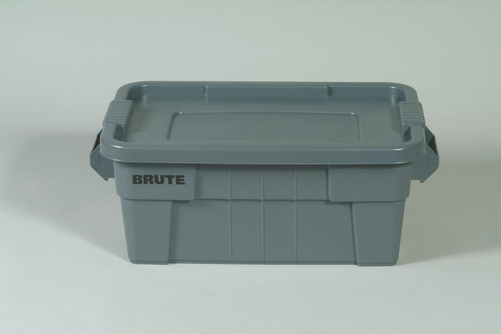 BRUTE TOTE W/LID 27½x17½x10½"GRAY