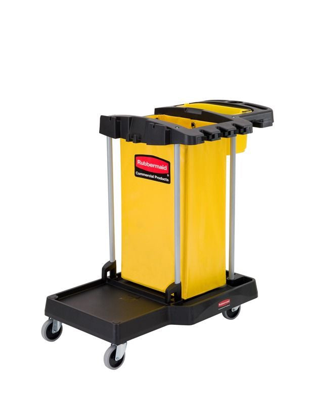 COMPACT CLEANING CART 105.2x56.5x96.7cm BLACK