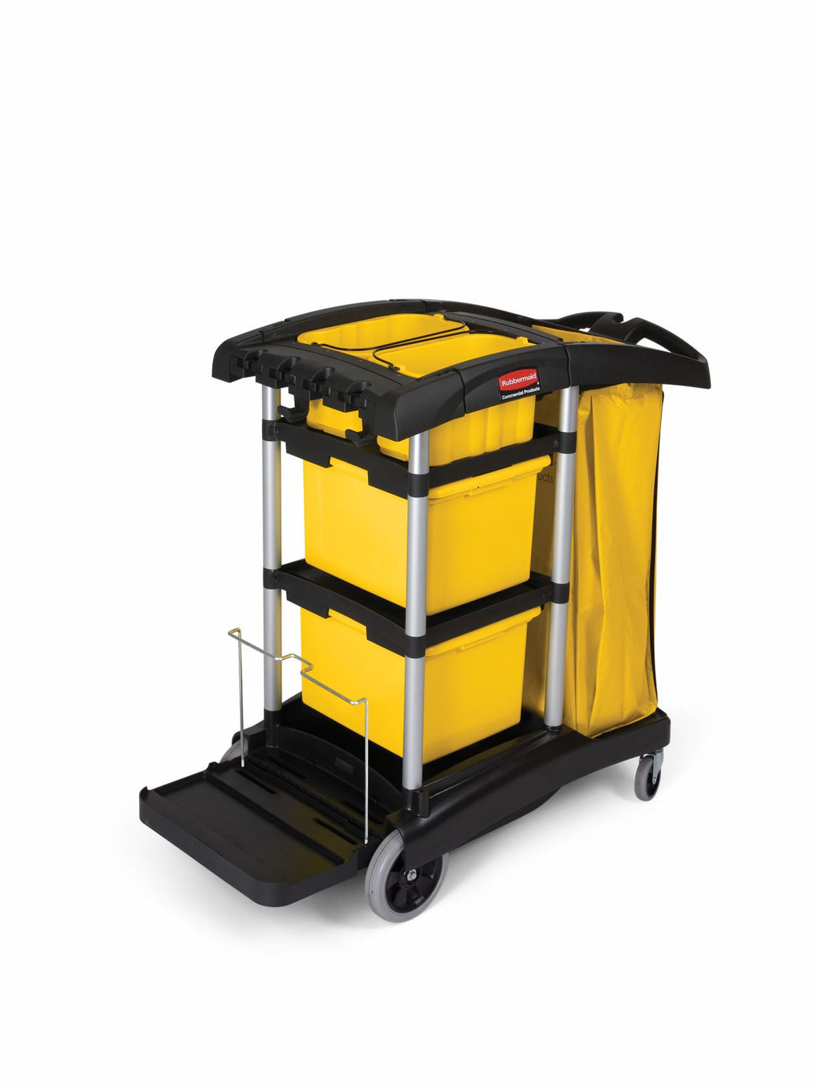 MICROFIBER CLEANING CART BLACK