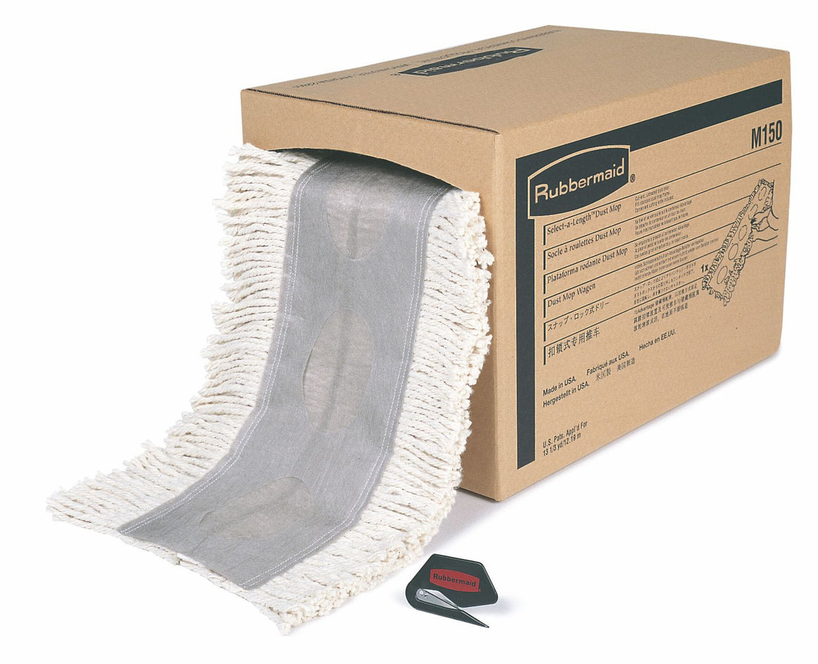 CUT TO LENGTH DUSTMOP 5"x40ft WHITE
