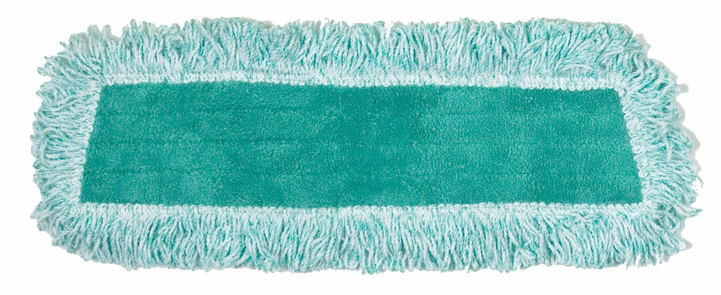 18" ECONOMY MICROFIBER FRINGED DUST MOP GREEN