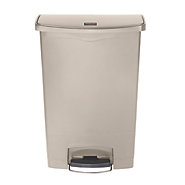 RUBBERMAID SLIM JIM® RESIN FRONT STEP BIN BEIGE